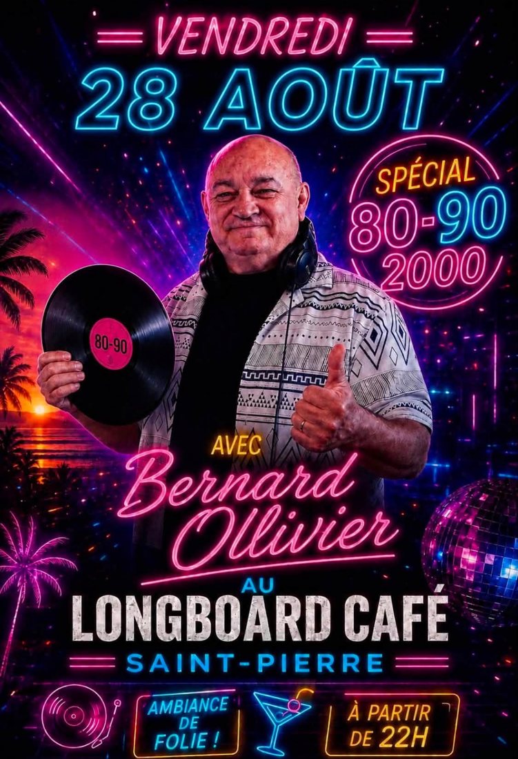 Affiche : Longboard Café, spécial 80-90-2000